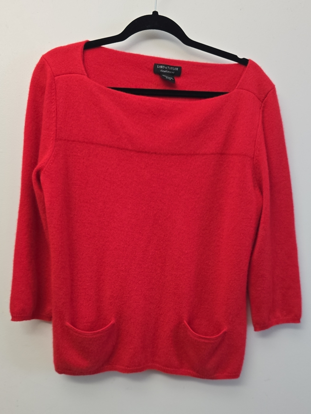Lord and Taylor cashmere sweater RED XL